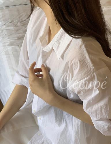 미엘 아이스 셔츠 (4col) miel 여름 바스락셔츠