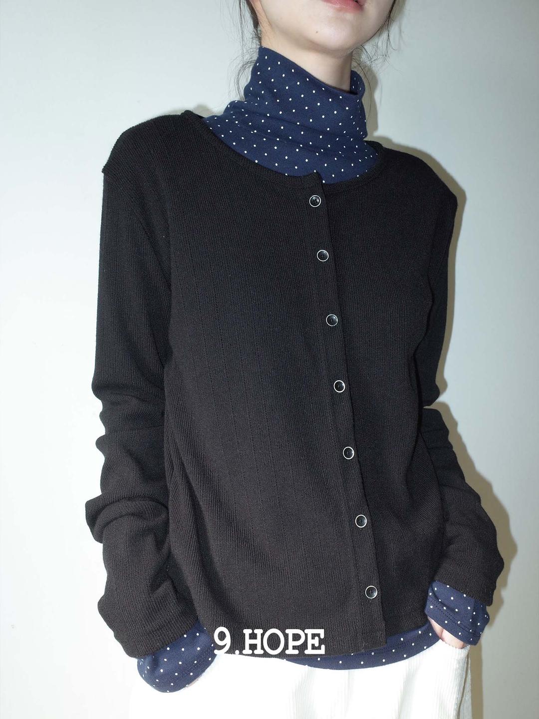 [9.hope] leaf BLACK knit CD