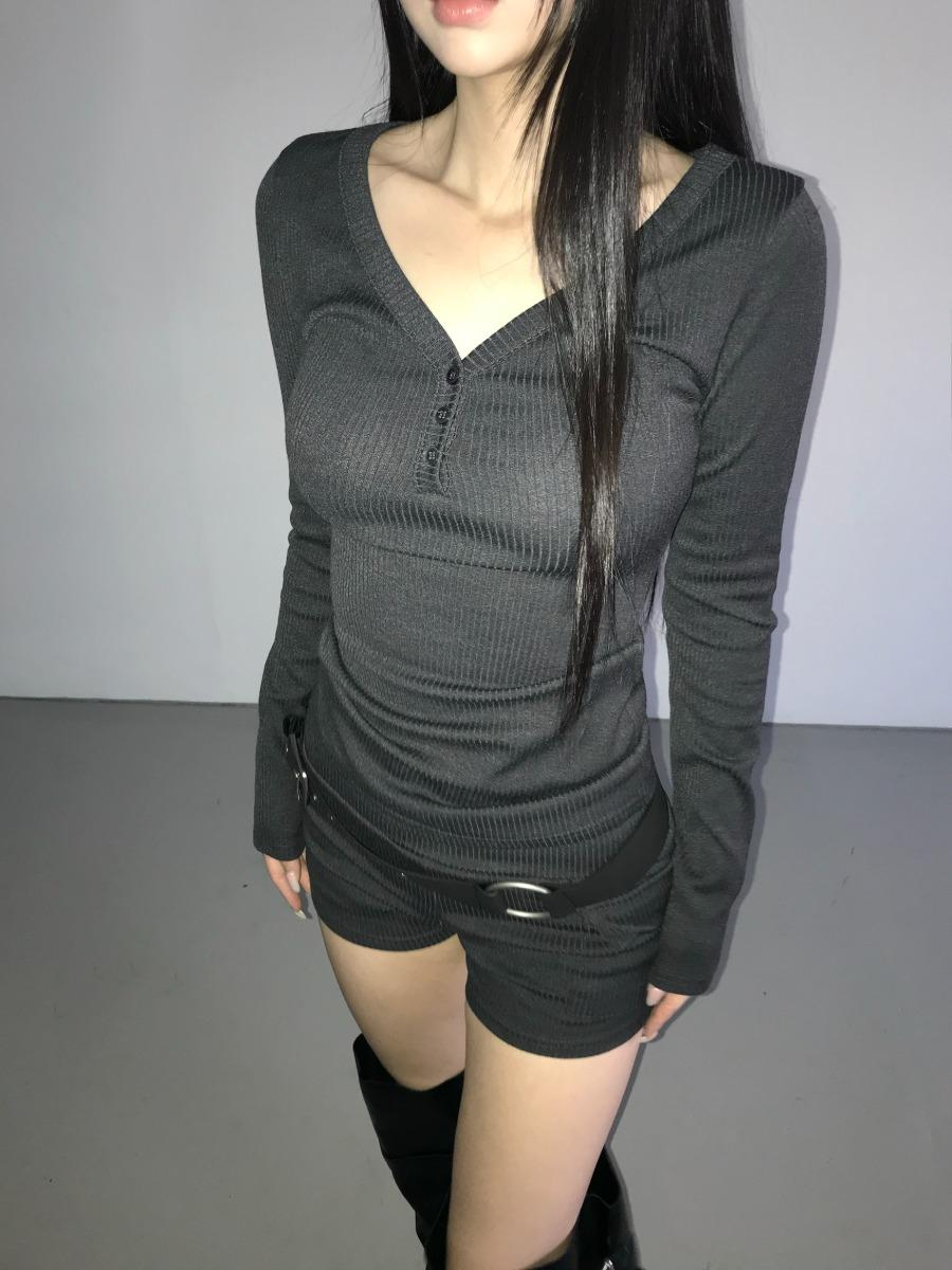 goji v-neck mini top(3 color)