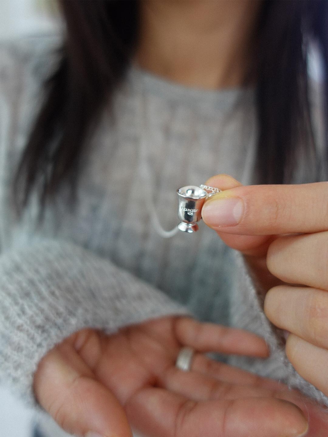 Vintage cup Necklace