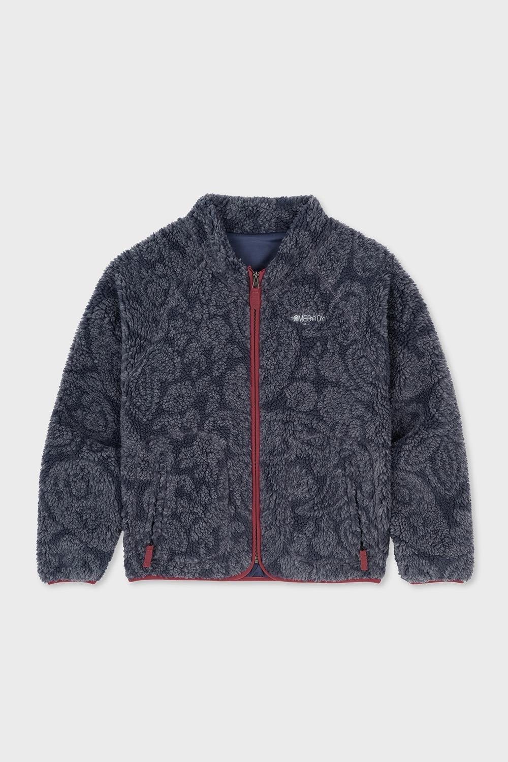 HOMEBODY FLEECE PATTERN JACKET (NAVY)  (11월 13일 배송)