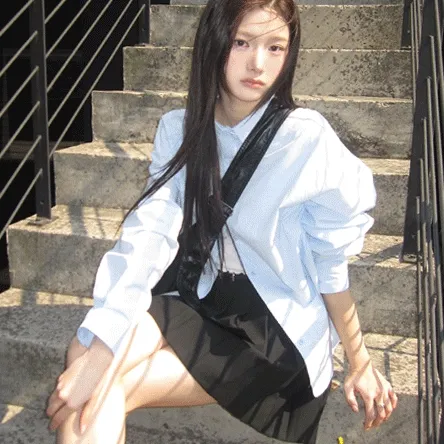 [모델추천🖤/데일리셔츠] 무지 네츄럴 오버핏 데일리 셔츠-5color