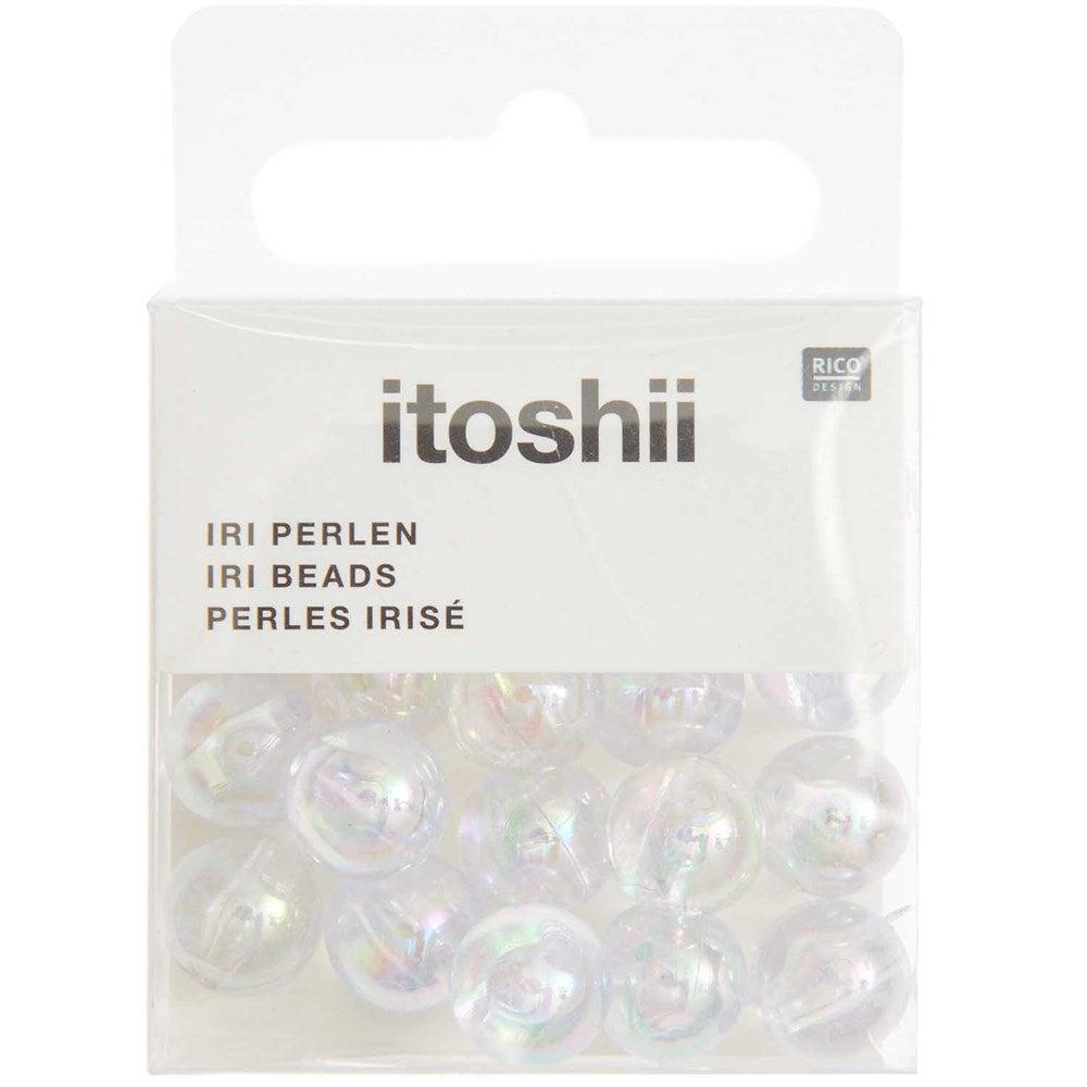 Beads Round Iridescent
