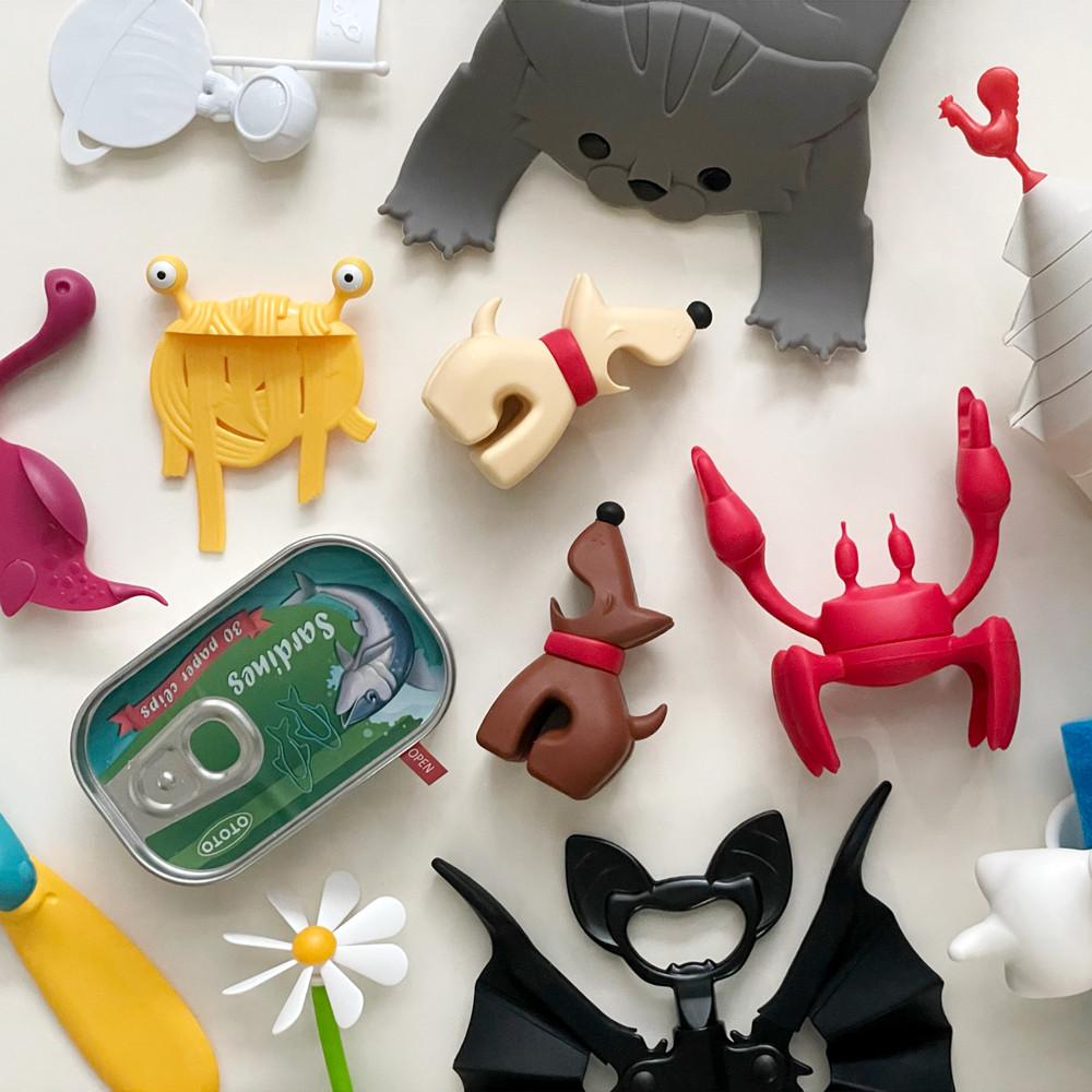 오토토 꽃게 스푼 홀더 증기 배출기 스파게티 보관 티백 디스펜서 냄비받침 와인오프너 주방용품 북마크 OTOTO 디자인소품