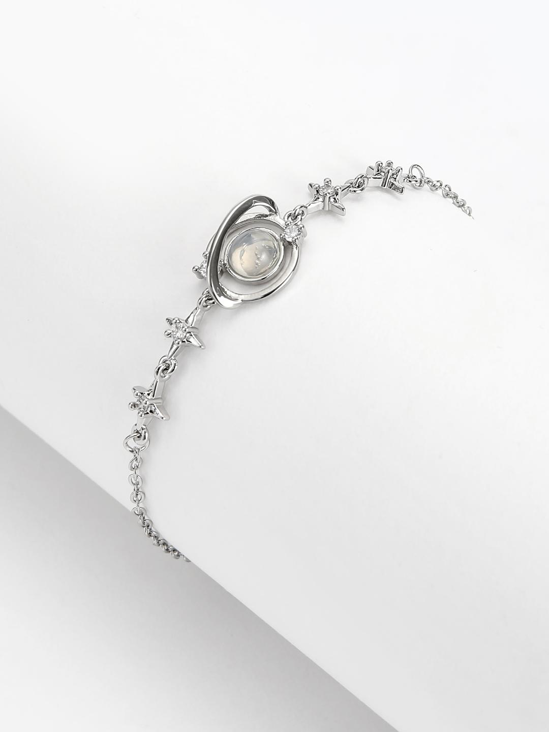 Star & Rheinstone Decor Bracelet