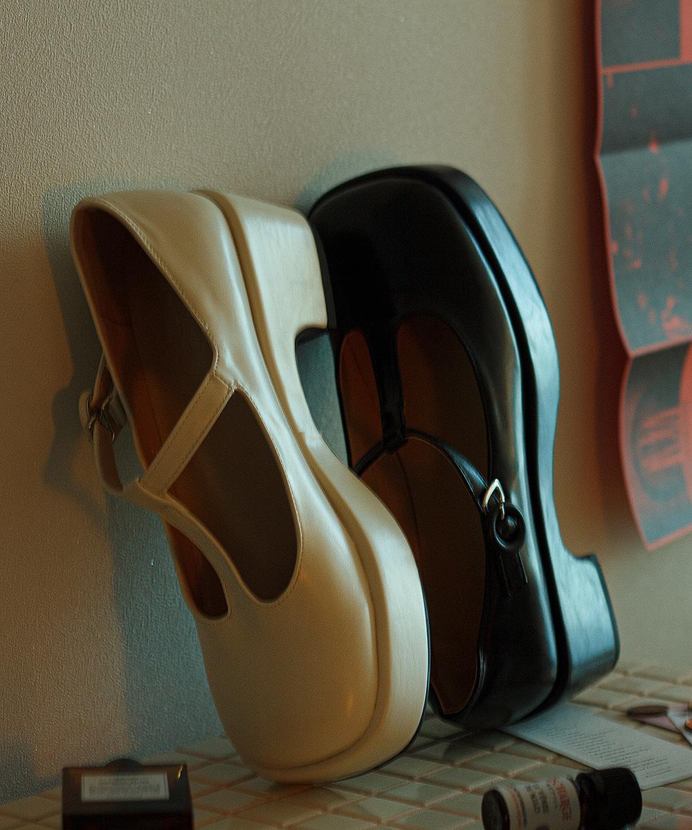 T-strap 플랫폼힐 메리제인펌프스 6CM