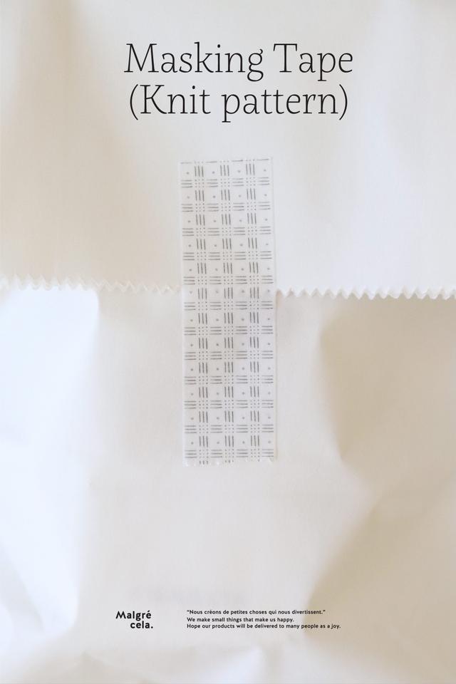 Masking tape - Knit pattern