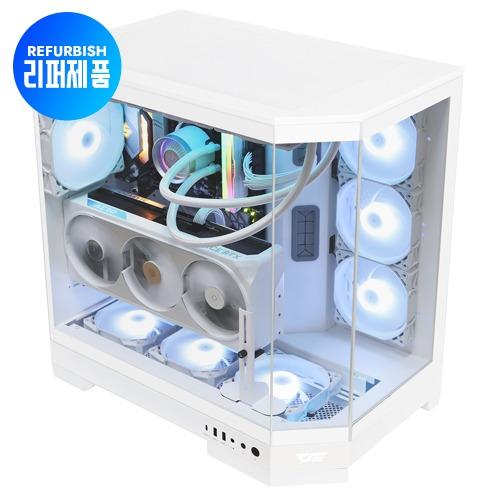 [리퍼] DQX90 ARGB 강화유리 (화이트)