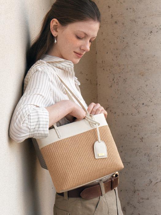 Elise Weaving Shoulder Bag Natural