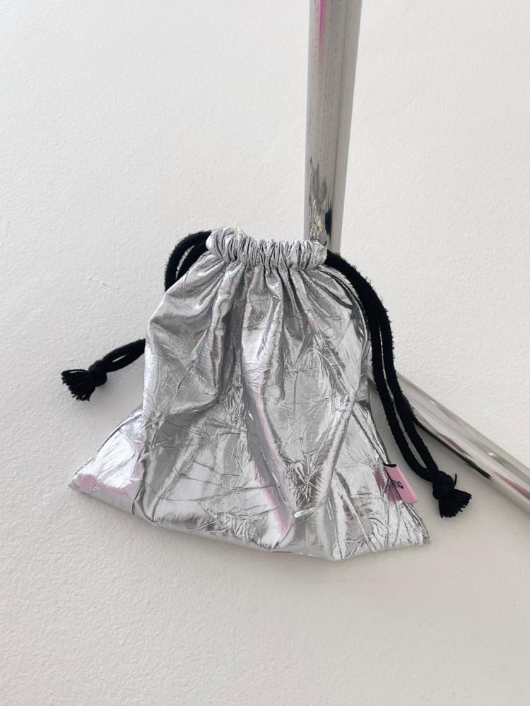 [HING 힝] 실버 스트링 파우치