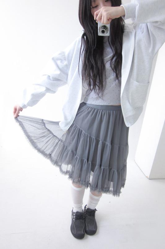 romantic chiffon skirt (2color)