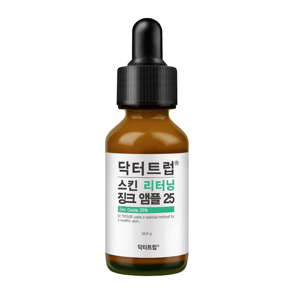 시드물▶닥터트럽 스킨 리터닝 징크 앰플 25/34.8g/퓨어 징크옥사이드25%/스팟집중관리/고농축/고함량