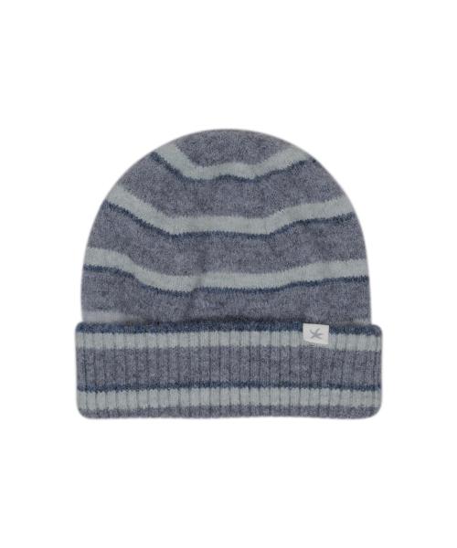 TCM mohair stripe beanie (blue)