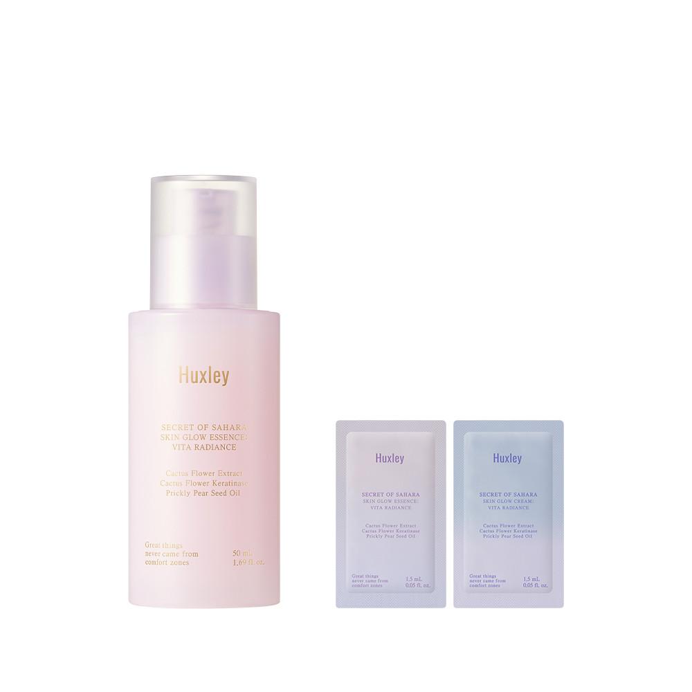 헉슬리 스킨 글로우 에센스 비타 래디언스 50ml + 샤쉐 2종 증정 : 헉슬리