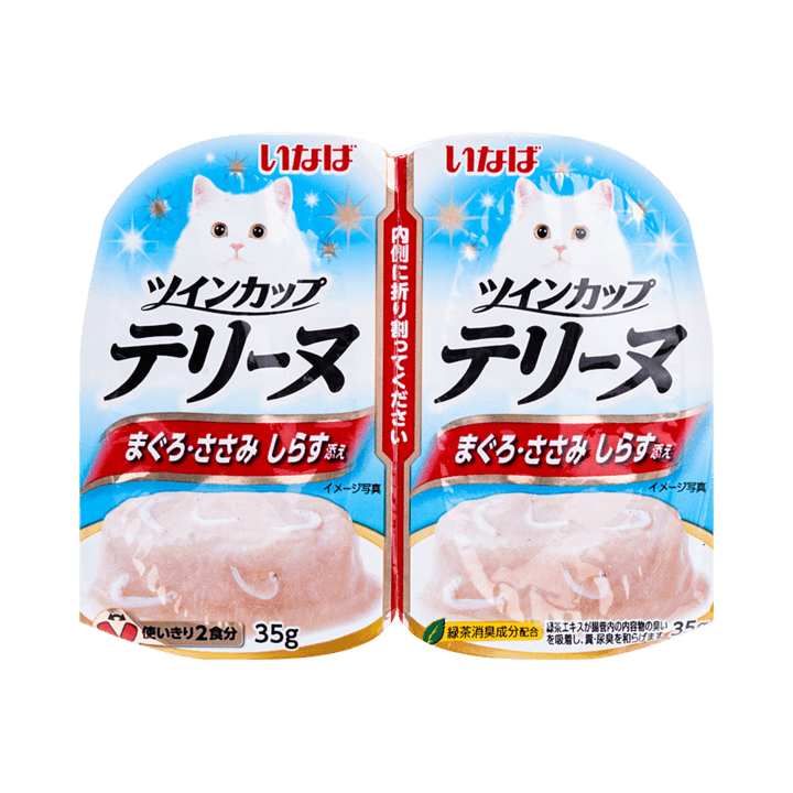 이나바 트윈컵 테린 참치&닭가슴살&치어 70g