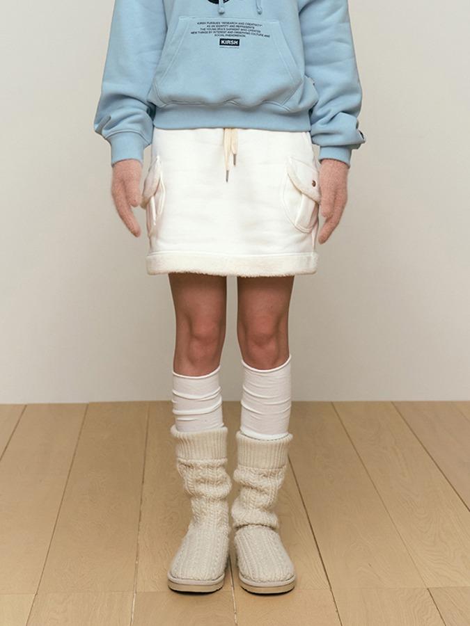 (김민주 착용)키르시 케이블 니삭스 부츠 [아이보리] (11/1 예약발송)