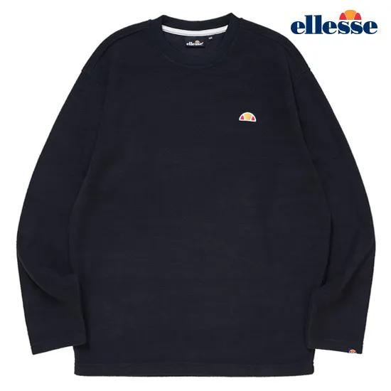 [엘레쎄] 남녀공용 플리스 맨투맨 EL4UATR793BK