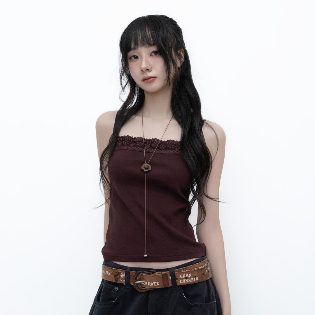 틸데서울 카일라 레이스 슬림 스판 나시 5color