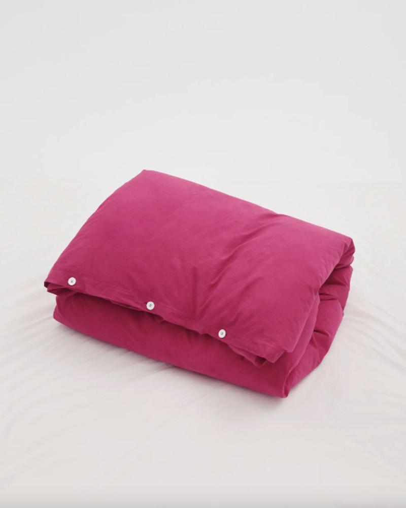 [Tekla] Stüssy / Tekla Percale Bedding Duvet Cover Berry 스투시 / 테클라 퍼케일 베딩 침구 이불 커버 베리