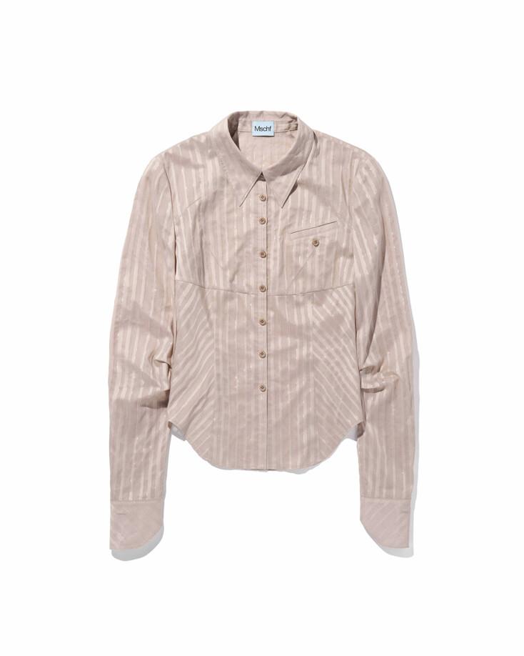 SLEEK SLIM SHIRT - BEIGE