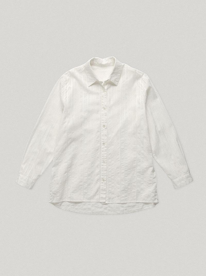 Newry Striped Shirt Ivory