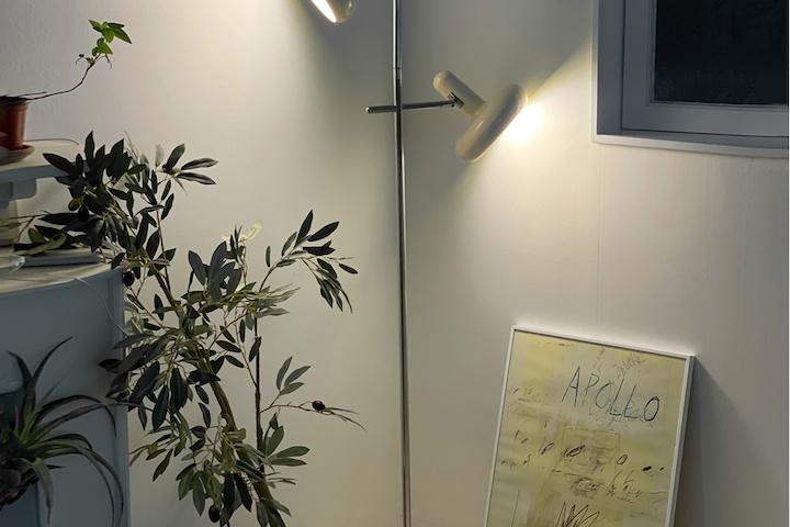 듀얼 글로우2구 LED 장스탠드 모던 미드센츄리 조명 거실등(3색변환)