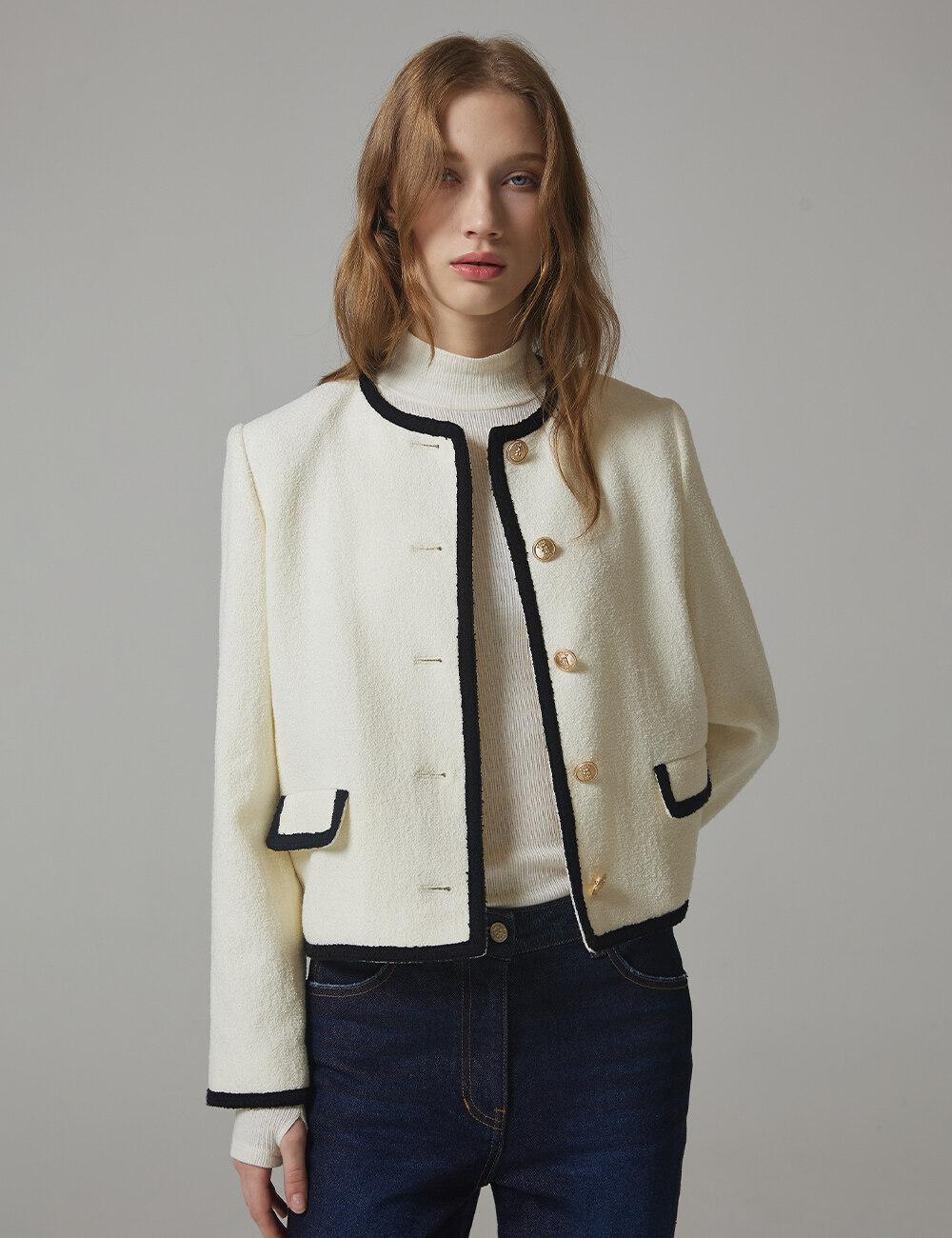 [NEW] 라운드넥 크롭 자켓