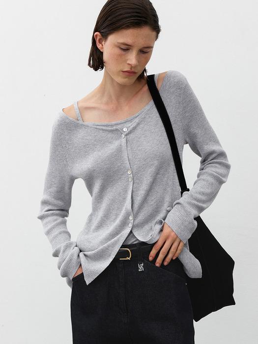 [단독]TALLI SOLID KNIT CARDIGAN(CD-2228)