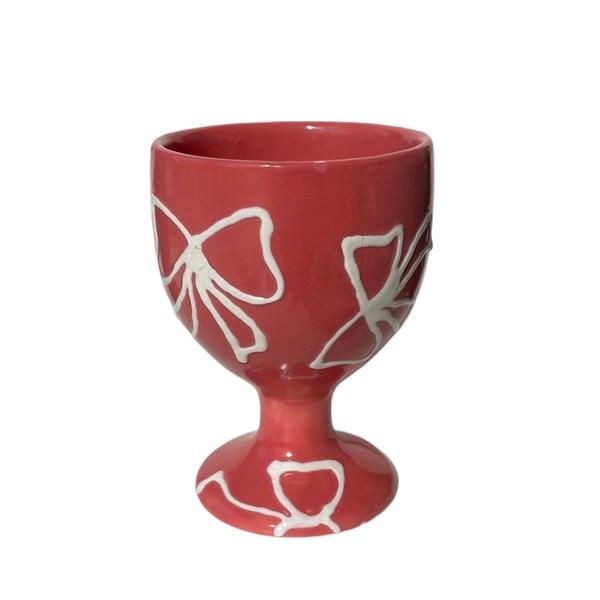 [viviflo] ribbon wine goblet_pink / 리본 와인 고블렛_핑크