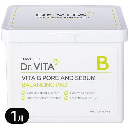 닥터비타 모공패드 얼굴 유분기 피지조절 (포어 앤 세범 밸런싱 패드 80매입), 180g, 1개 - 에센스/세럼/앰플 | 쿠팡