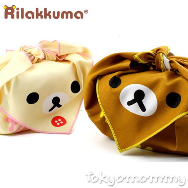 (일본)리락쿠마 얼굴 런치크로스(3type)  코리락쿠마 키이로이토리  도시락 보자기