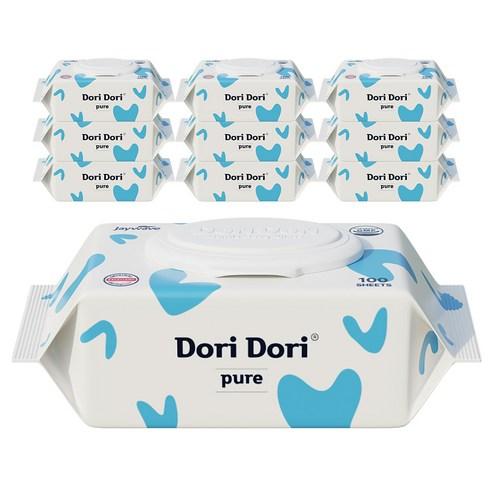 도리도리 퓨어 아기물티슈 캡형, 100개입, 10개 - 물티슈/건티슈 | 쿠팡