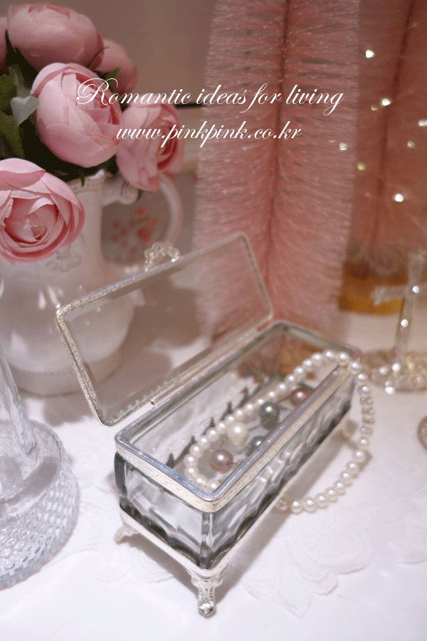 *실버 글래스 쥬얼리 박스
