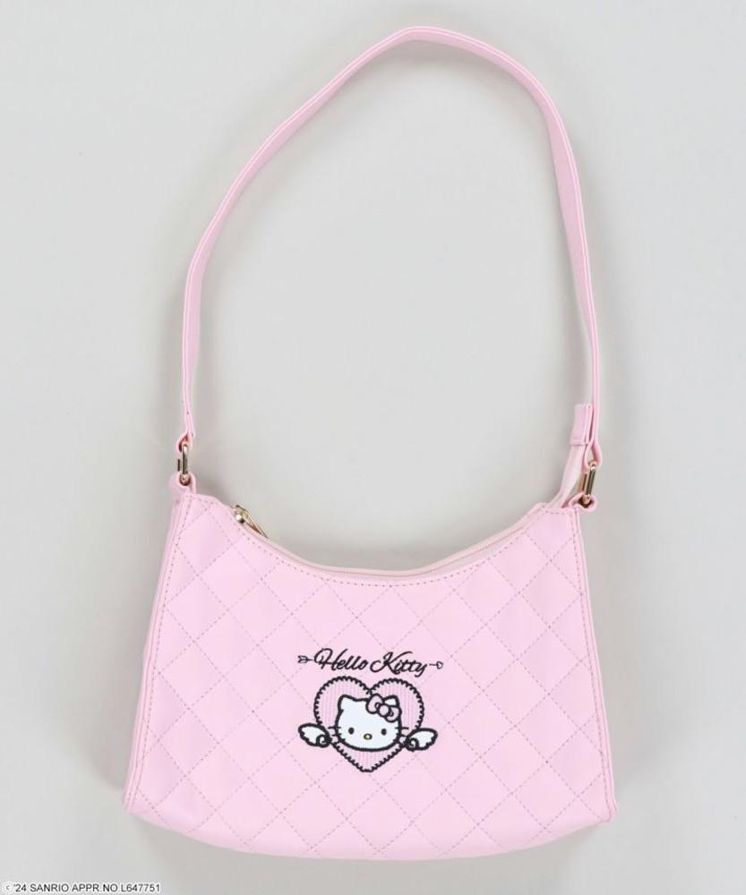 SPINNS 콜라보 헬로키티 퀼팅 핸드백