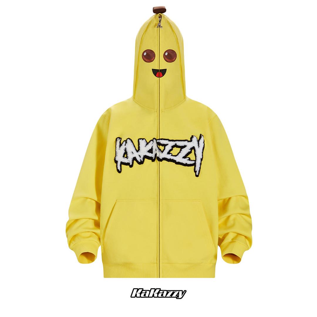 Kakazzy Full Zip Hoodie Yellow（Eyes Can See）