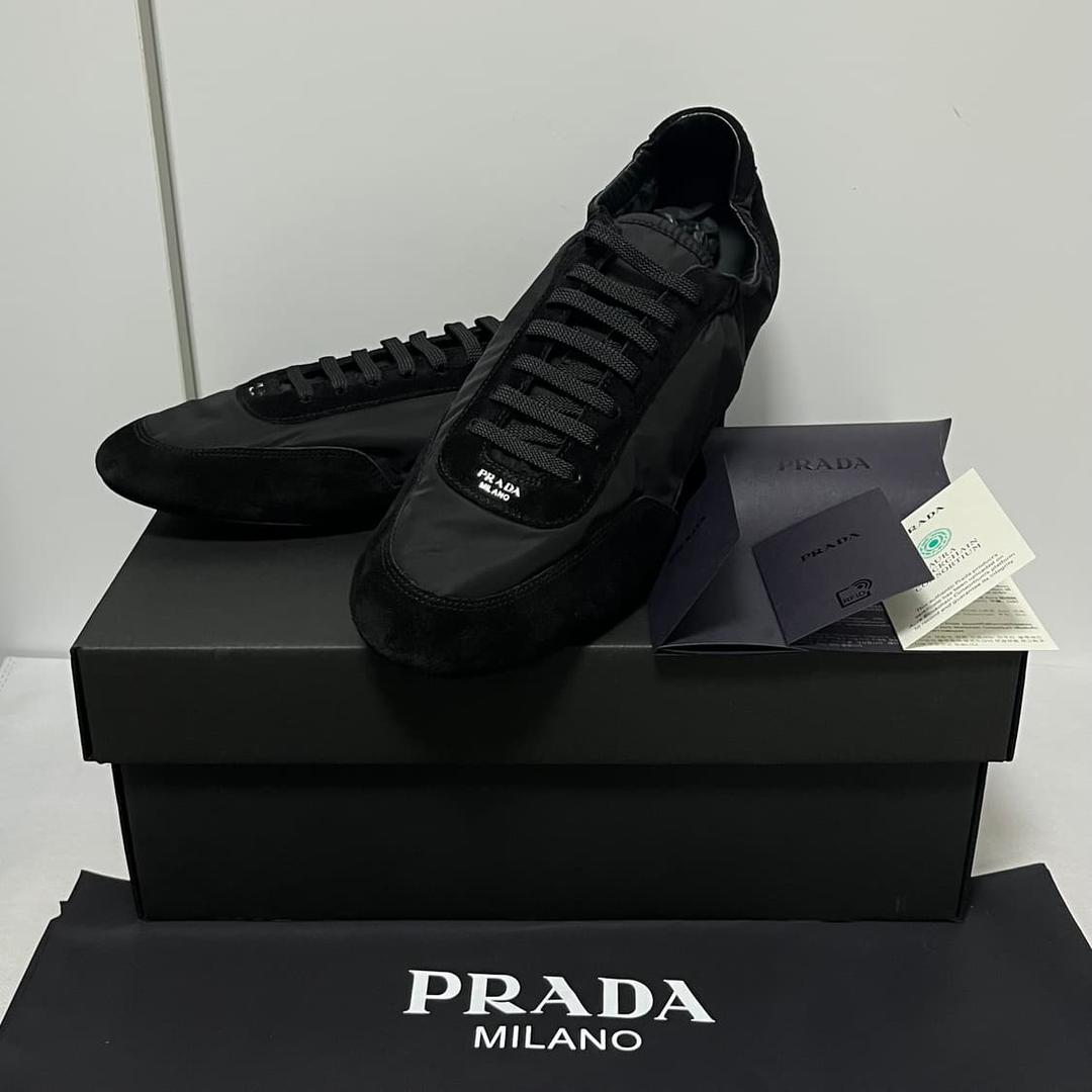 [6~10]프라다 25ss 컬랩스 리나일론 스웨이드 스니커즈 | 후루츠패밀리