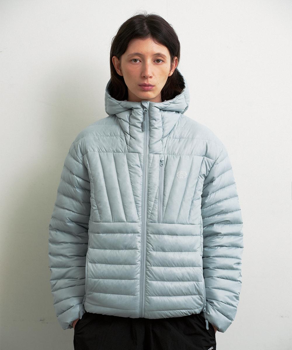 LIGHT HOODED DOWN PUFFER [BLUE]