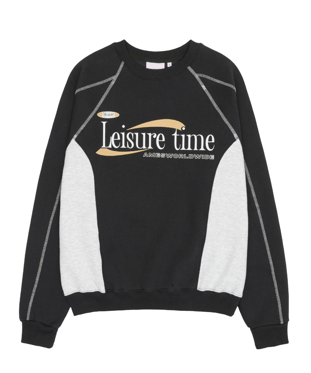 LEISURE TIME LOGO SWEATSHIRT CHARCOAL (AM2ESUM444A)