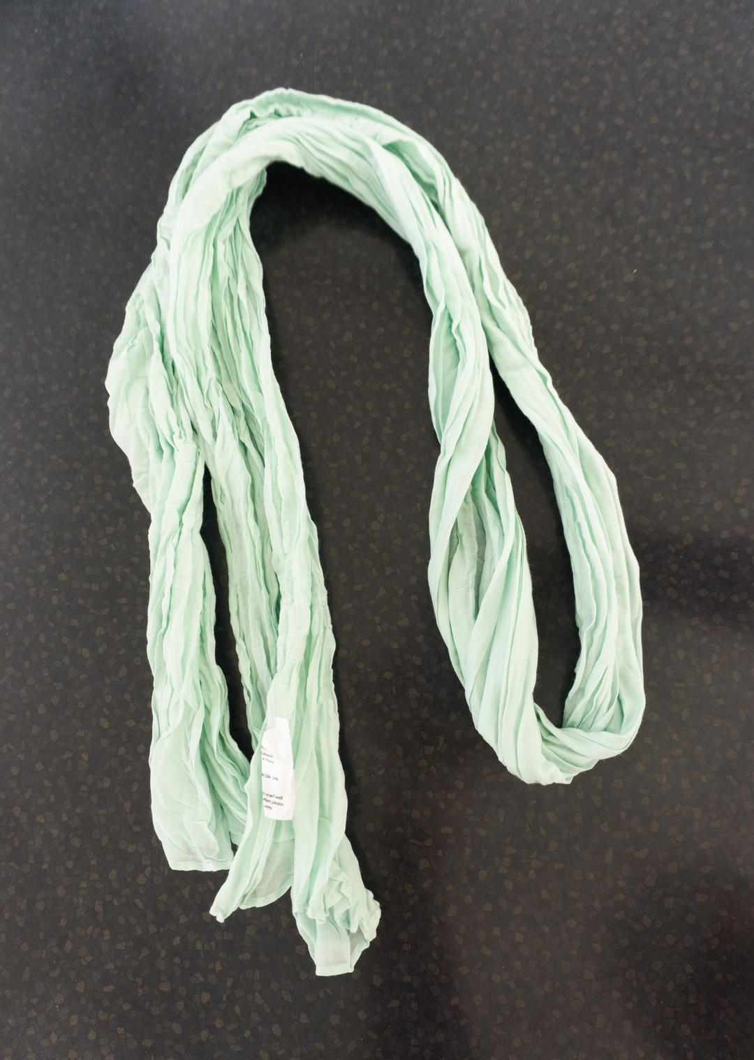 Cotton silk wrinkle scarf(mint)재입고예정