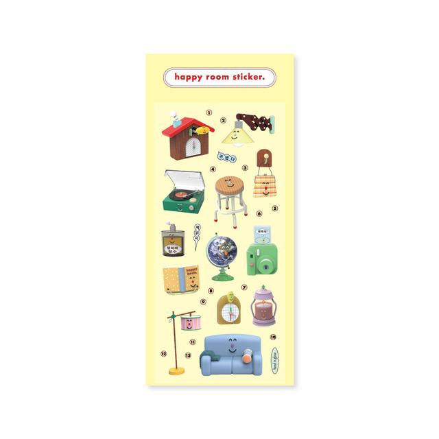 [hand in glove] happy room sticker