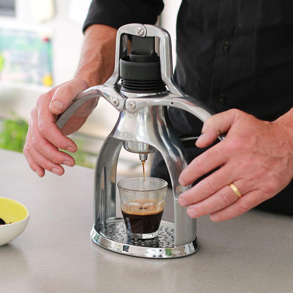 ROK GC 실버 수동 에스프레소머신