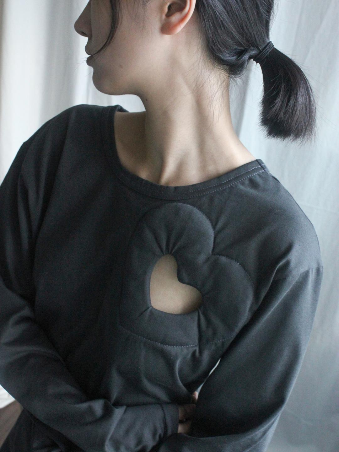 my heart doll, charcoal gray