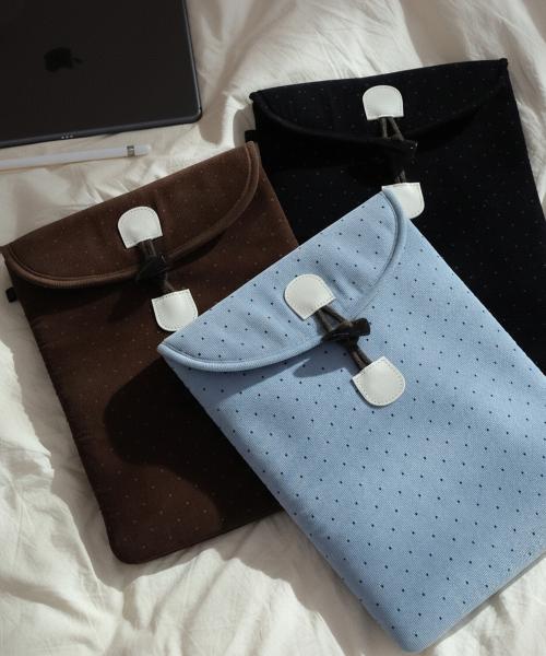 코듀로이 토글단추 파우치 - Msize / 3 Colors