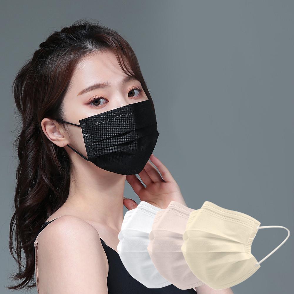 고르고 바른 마스크 비말 차단 데일리 일회용 국산 덴탈 마스크 블랙 50매