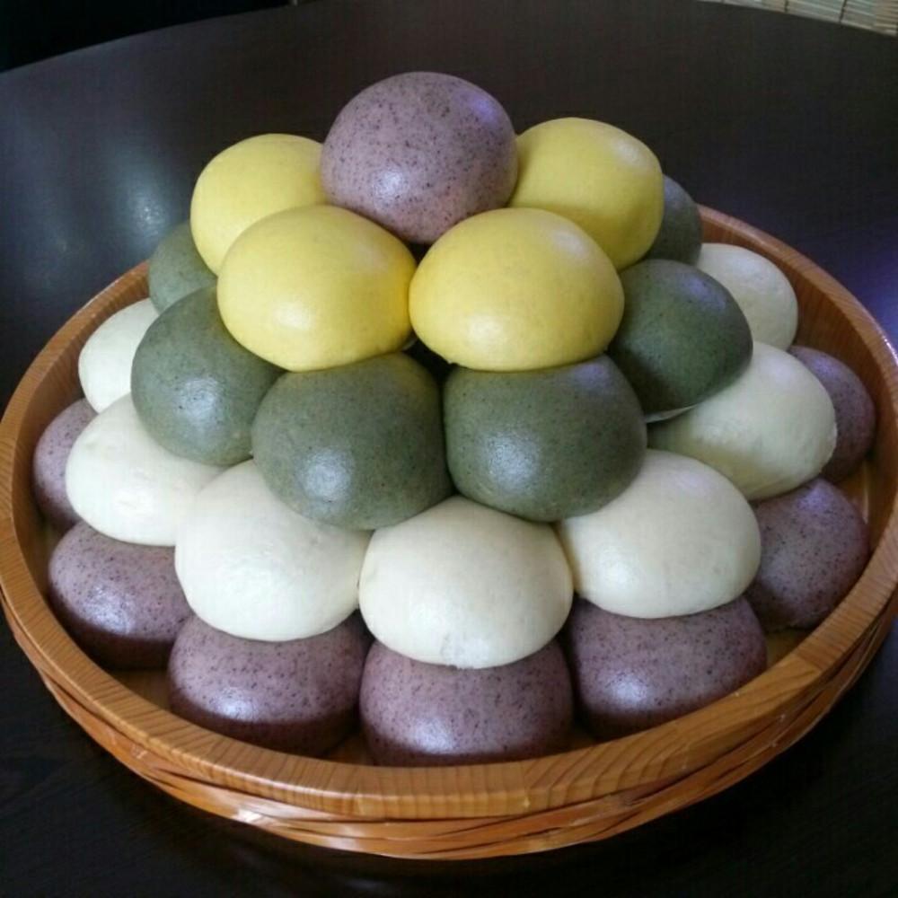 봉메 메밀 단호박 쑥 밀 흑미 수제찐빵 20개1박스