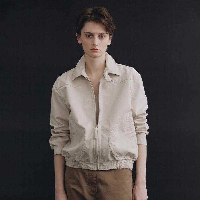 Margaret cotton cricket jacket (Beige)