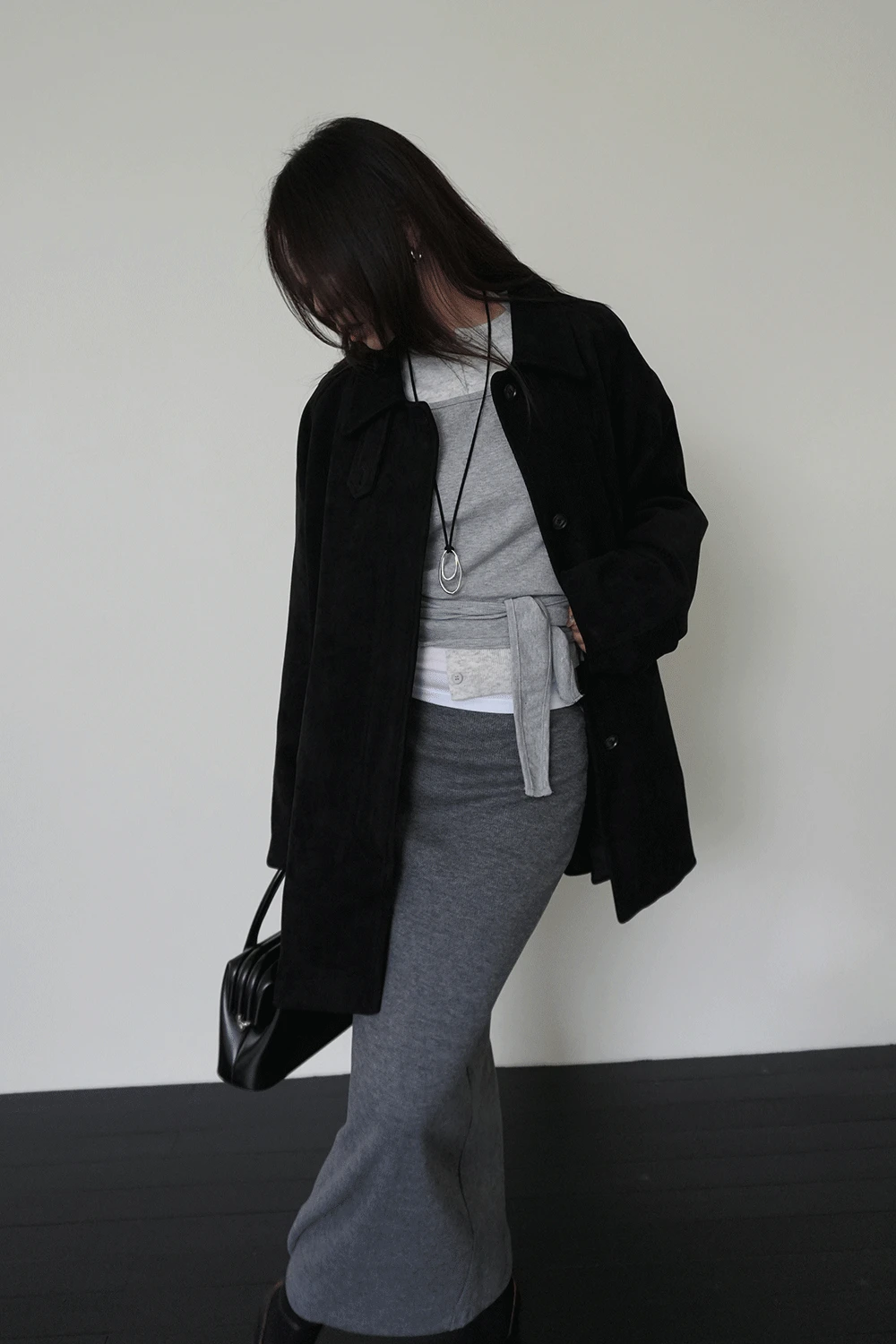 스웨이드 롱 자켓 2 colors