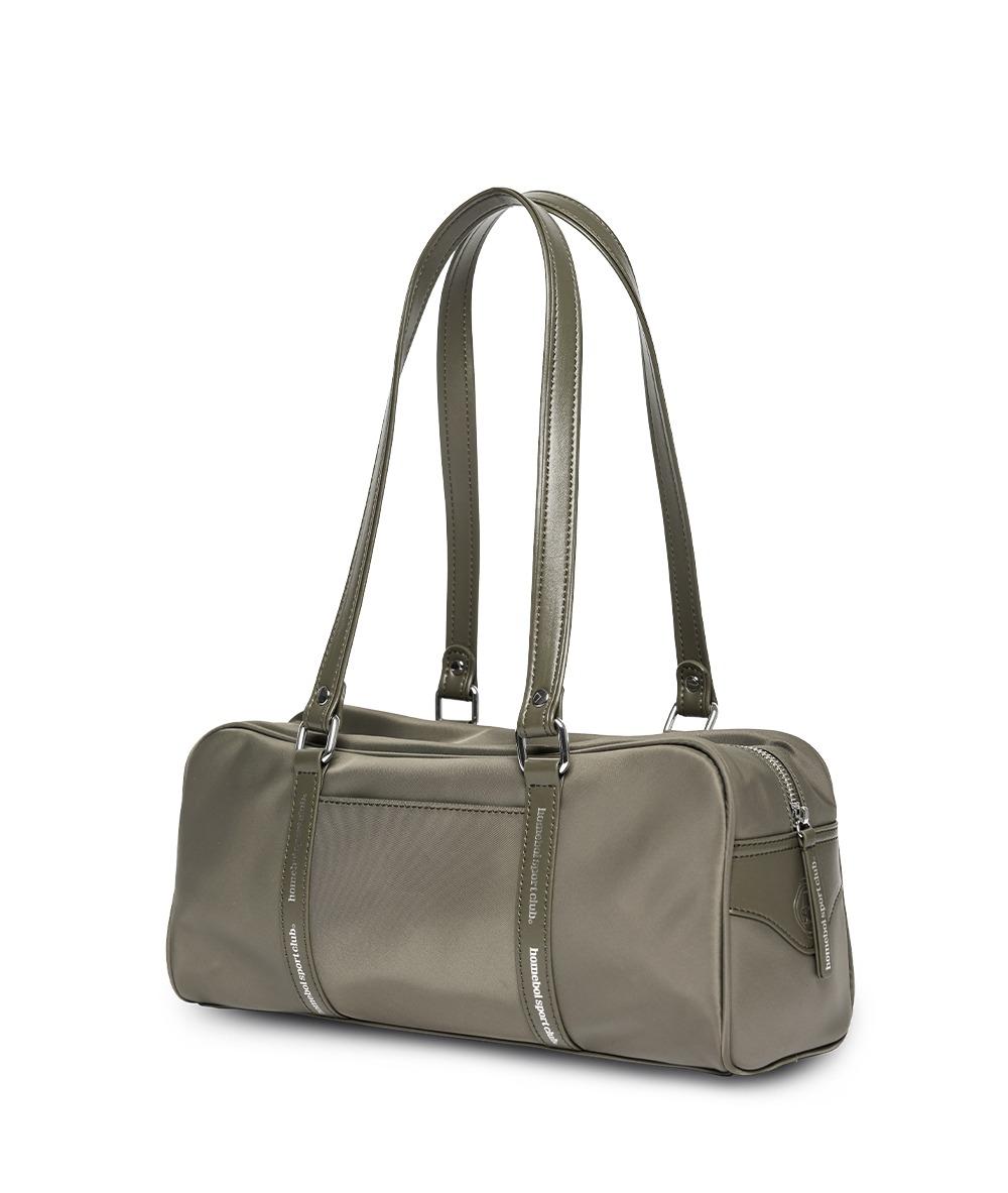 ling boston bag (라인보스턴백) - glossy khaki