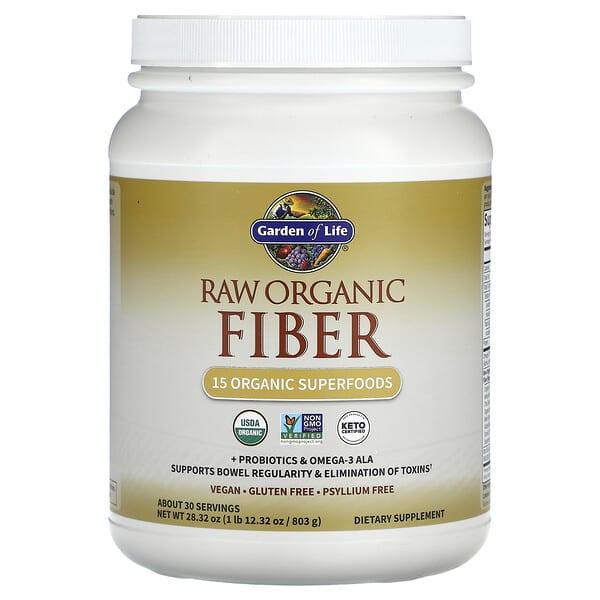 Garden of Life, 무가공 유기농 섬유소, 803g(1lb)
