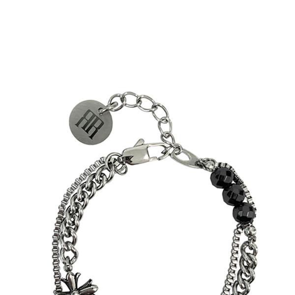 [8/28 예약 배송] MARCO GOTHIC ORNAMENT CHAIN BRACELET / GLOSSY BLACK